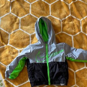 Nike Neon Green Fleece Jacket